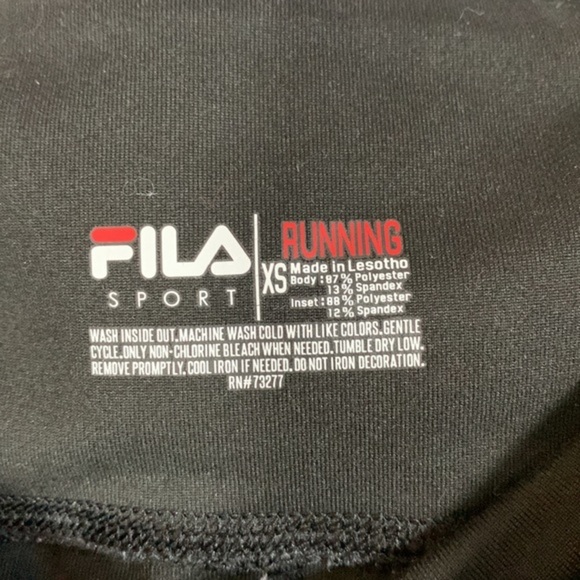 Fila Sport Black, Green & Blue Running Athletic Leggings - Picture 7 of 7